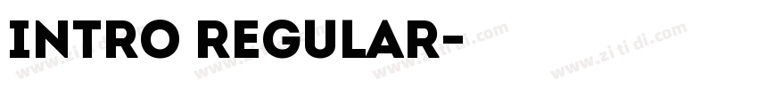 INTRO REGULAR字体转换
